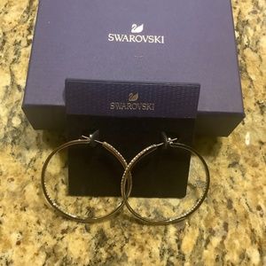 Swarovski earrings ( Hoops)